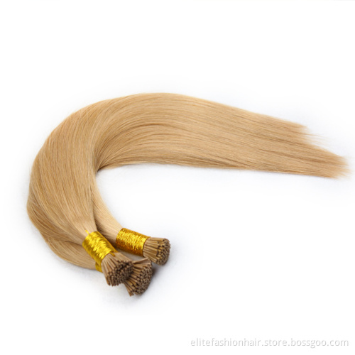 i tip in human hair Straight Machine Made Remy Hair Extensions 50pcs/ Set Straight Keratin I Tip Human Hair